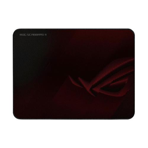 ASUS ROG SCABBARD II MEDIUM TAPPETINO PER MOUSE GAMING RIVESTIMENTO NANO PROTETTIVO IDROREPELLENTE E ANTIPOLVERE BASE IN GOMMA ANTISCIVOLO 360X260X3MM NERO/ROSSO