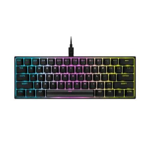 CORSAIR K65 MINI TASTIERA GAMING RGB MECCANICA MX CHERRY RED USB LAYOUT INGLESE BLACK