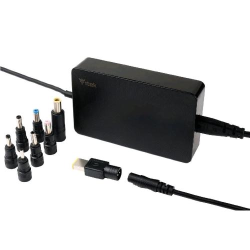 ITEK ITNBSD65 ALIMENTATORE UNIVERSALE PER NOTEBOOK 65W CON 8 CONNETTORI SLIM DESIGN BLACK
