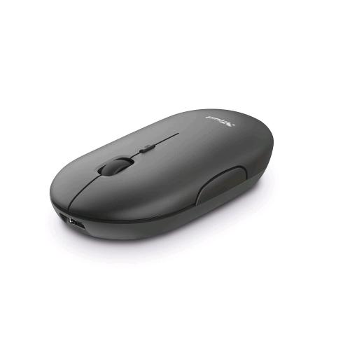 TRUST PUCK MOUSE OTTICO RICARICABILE WIRELESS RICEVITORE USB 1.600 DPI GRIGIO