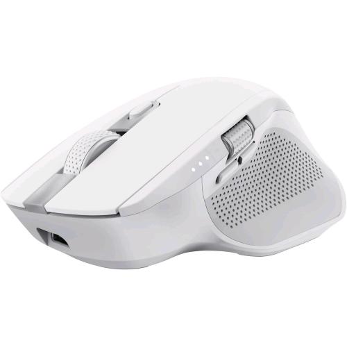 TRUST OZAA+ MOUSE WIRELESS BLUETOOTH + RF 2.4GHz MOUSE OTTICO SILENZIOSO MULTI-DISPOSITIVO ROTELLINA LATERALE RICARICABILE BIANCO