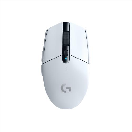 LOGITECH G305 LIGHTSPEED MOUSE GAMING WIRELESS SENSORE 12K HERO 12.000 DPI DESIGN LEGGERO 6 PULSANTI PROGRAMMABILI BATTERIA 250 ORE MEMORIA INTEGRATA PC/LAPTOP BIANCO