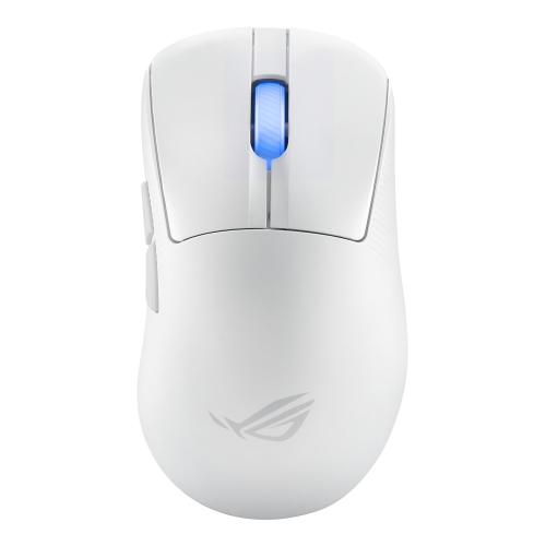 ASUS ROG KERIS II ACE AIMPOINT MOUSE GAMING WIRELESS OTTICO MANO DESTRA 4 TASTI RF WIRELESS + BLUETOOTH + USB TYPE-A 42.000 DPI BIANCO
