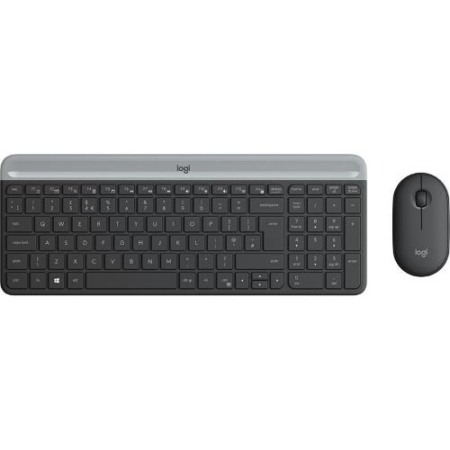 LOGITECH MK470 KIT TASTIERA + MOUSE WIRELESS LAYOUT ITALIANO NERO