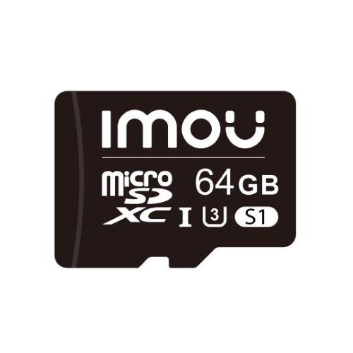IMOU ST2-64-S1 MEMORY CARD MICROSDXC 64GB CLASSE 10 UHS-I U1 95/35 MB/SEC NERO
