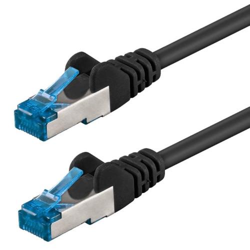 Cavo di Rete Patch in Rame Cat. 6A S/FTP LSZH 15 m Nero