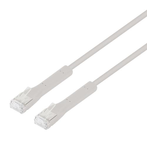 Cavo di rete Patch in Rame Cat. 6A F/FTP Pieghevole FlexiBoot Slim Grigio 0,5 m