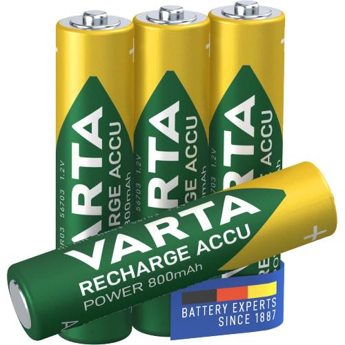 VARTA BATTERIA MINISTILO AAA RICARICABILE 800MAH CONF.BLISTER 4PZ