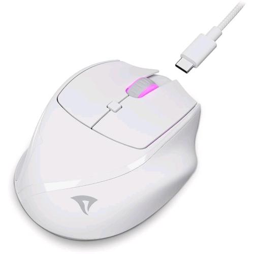 SHARKOON OFFICEPAL M25W MOUSE WIRELESS O CABLATO 4.000 DPI SENSORE PIXART-PAW3104 CLIC SILENZIOSO BIANCO