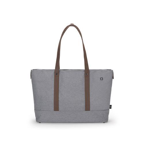 DICOTA SHOPPER BAG ECO MOTION BORSA PER NOTEBOOK DA 14.1" I PET 2 SCOMPARTI E TASCA INTERNA CON CERNIERA GRIGIO