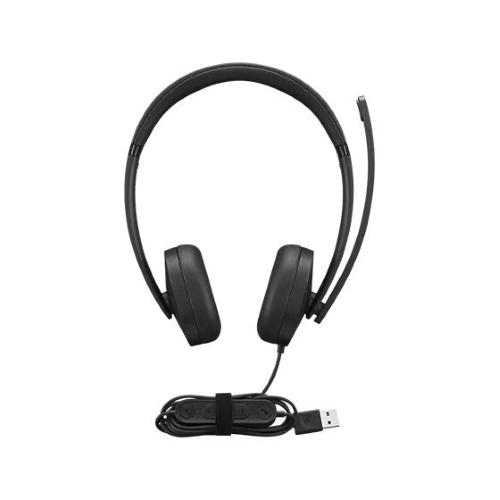 LENOVO 4XD1P83425 STEREO HEADSET GEN2 CUFFIA STEREO CON MICROFONO CAVO USB-A CONTROLLO VOLUME SUL CAVO NERO