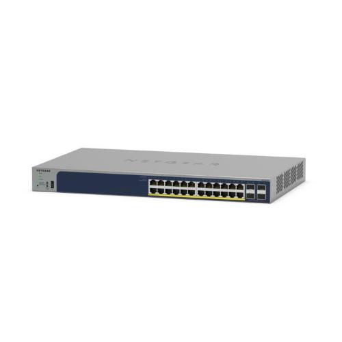 NETGEAR SMART GS728TPP-300EUS SWITCH GESTITO L3 - 24 x 10/100/1000 (PoE+) + 4 x SFP PoE+ (720 W) MONTABILE SU RACK