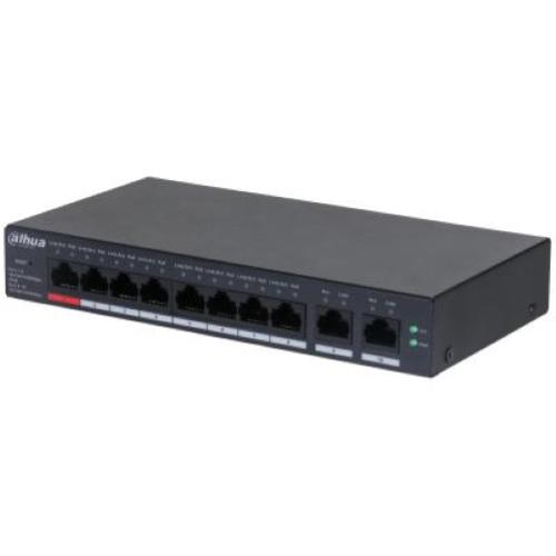 DAHUA DH-CS4010-8GT-110 SWITCH DI RETE GESTITO L2 10 PORTE RJ-45 POE 10/100/1000 Mbps BLACK