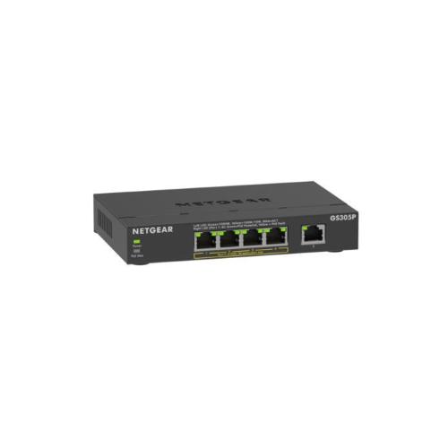 NETGEAR GS305P-300EUS SWITCH NON GESTITO 5 PORTE GIGABIT PoE+ 63 W