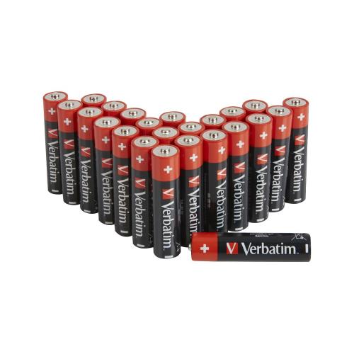 VERBATIM PREMIUM ALKALINE BATTERIE MINISTILO AAA 1.5 V MAXI PACK CONF DA 24 Pz.