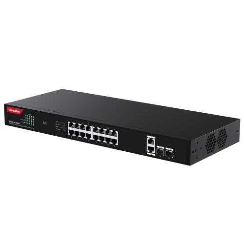 IP-COM G1120P-16-250W SWITCH 18 PORTE GIGABIT Base-T + 2 PORTE Base-X SFP CLOUD MANAGED PoE 230W MONTABILE A RACK