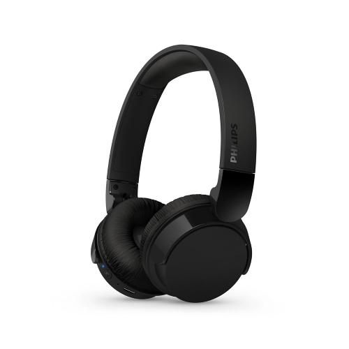 PHILIPS TAH4209BK CUFFIA OVER-EAR WIRELESS BLUETOOTH CON MICROFONO CHIAMATE E MUSICA ISOLAMENTO ACUSTICO PASSIVO BASSI DINAMICI USB-C NERO