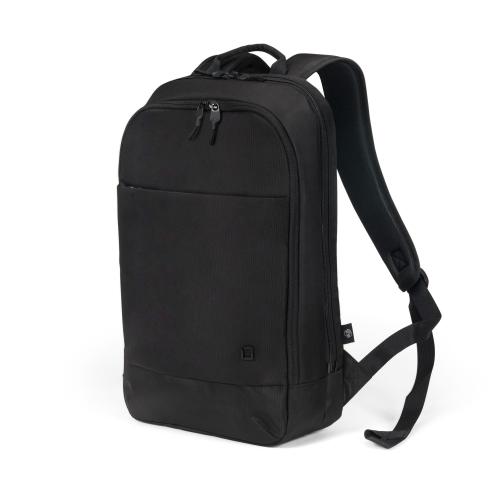 DICOTA ECO SLIM MOTION ZAINO PER NOTEBOOK DA 14.1" IN PET TASCHE INTERNE E TASCA FRONTALE CINTURA PER TROLLY SCHIENALE ERONOMICO NERO