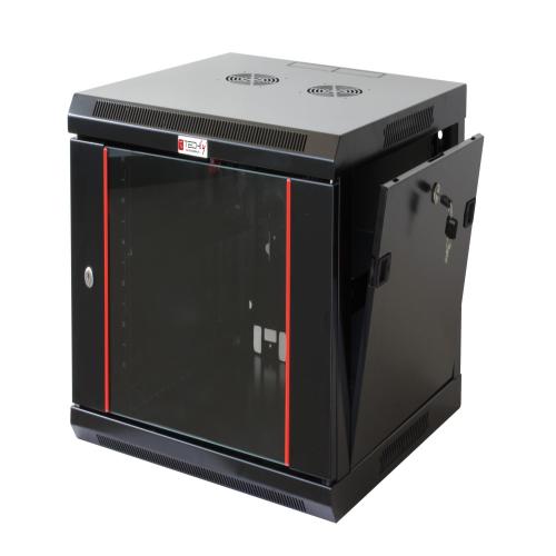 Armadio Rack 19'' a muro 15 unit&agrave; sezione unica prof. 600mm Nero