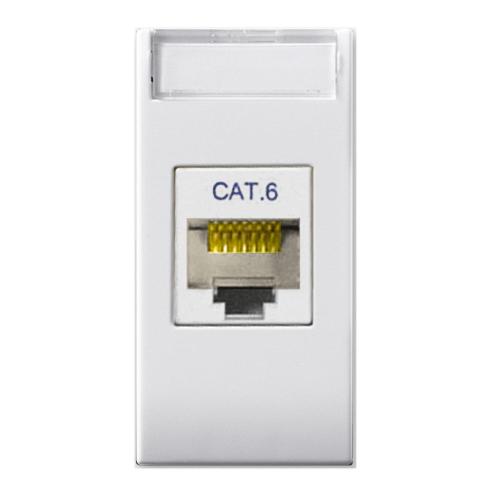 Domus S44 Presa RJ45 Cat.6 UTP Bianco Lucido