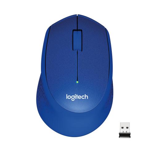 LOGITECH M330 SILENT PLUS MOUSE WIRELESS MECCANICO 1.000 DPI MANO DESTRA COLORE BLU