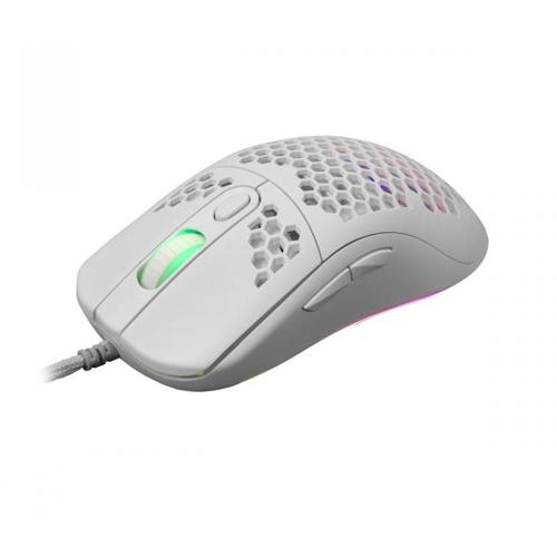 Mouse Ottico USB Gaming 6400 Dpi Retroilluminazione LED RGB 6D Bianco, GALAHAD