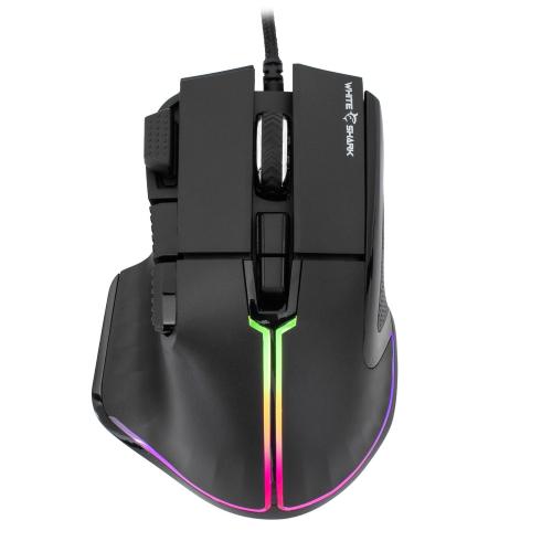 Mouse Ottico USB Gaming 12000 Dpi 9 Tasti Retroilluminazione LED RGB Nero, MARROK