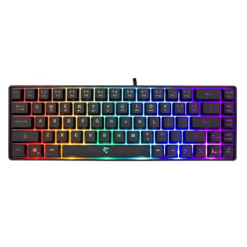 Tastiera Gaming USB 68 Tasti con Retroilluminazione LED RGB Nero
