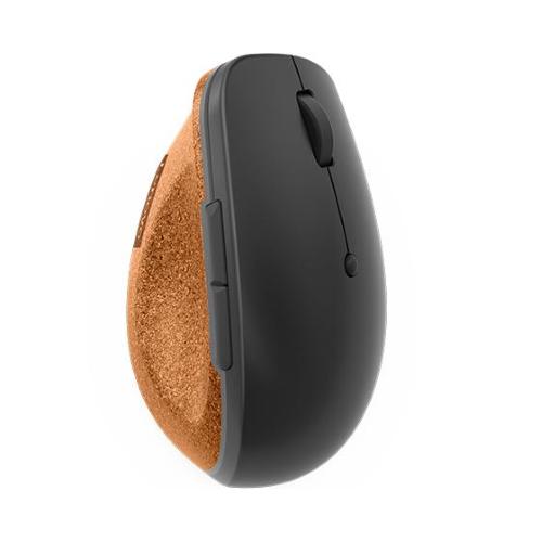 LENOVO GO MOUSE OTTICO VERTICALE WIRELESS 6 TASTI 2.400 DPI GRIGIO/SUGHERO