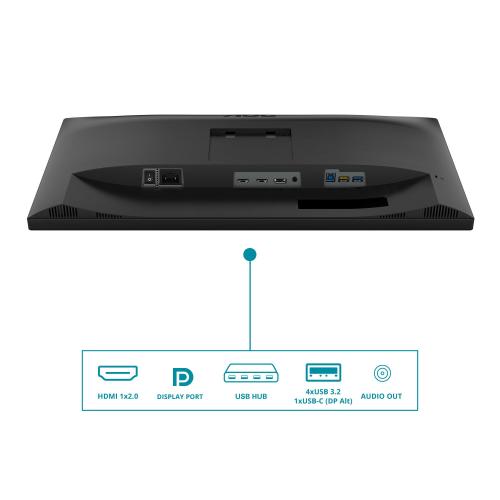 AOC CU34V5C/BK 34" LED WIDE QUAD HD CURVO 3440 x 1440 21:9 300 CD/mq 1ms CONTRASTO 3.000:1 100Hz FREESYNC ALTOPARLANTI HUB USB INTEGRATO 65W-1 x HDMI 1 x DISPLAYPORT NERO