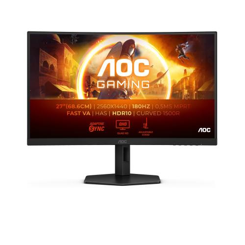 AOC G4 27" CURVO LED VA HDR FORMATO 16:9 CONTRASTO 4.000:1 2xHDMI 1xDISPLAY PORT BLACK