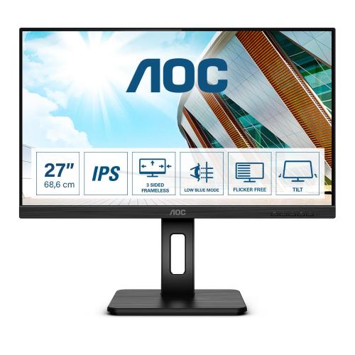 AOC 27P2Q 27" LED FULL HD VGA DVI HDMI DISPLAYPORT 1920 X 1080