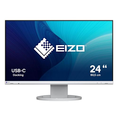 EIZO FLEXSCAN EV2480-WT 23.8" LED IPS FULL HD 16:9 60HZ 5MS CONTRASTO 1.000:1 HUB USB DISPLAYPORT HDMI USB-C PIVOT ALTOPARLANTI INCORPORATI BIANCO