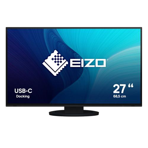 EIZO FLEXSCAN EV2781-BK 27" LED IPS QUAD HD 16:9 60HZ 5MS CONTRASTO 1.000:1 HUB USB USB-C VGA DISPLAYPORT HDMI ALTOPARLANTI INCORPORATI BLACK