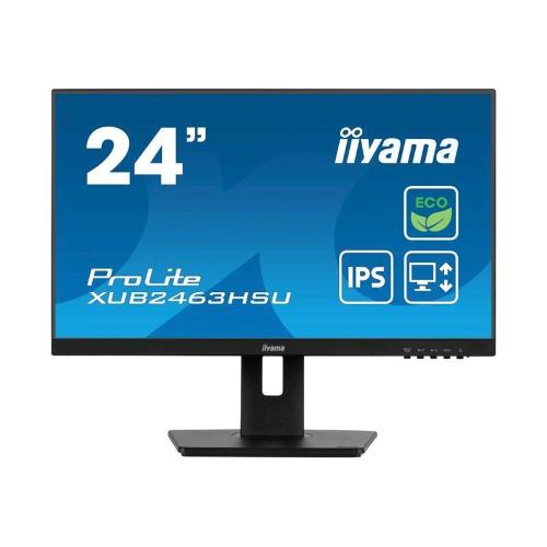 IIYAMA PROLITE XUB2463HSU-B1 23.8" LED FULL HD IPS 16:9 250 CD/mq 3ms CONTRASTO 1300:1 100Hz FREESYNC ALTOPARLANTI HUB USB 1 x HDMI 1 x DISPLAYPORT NERO