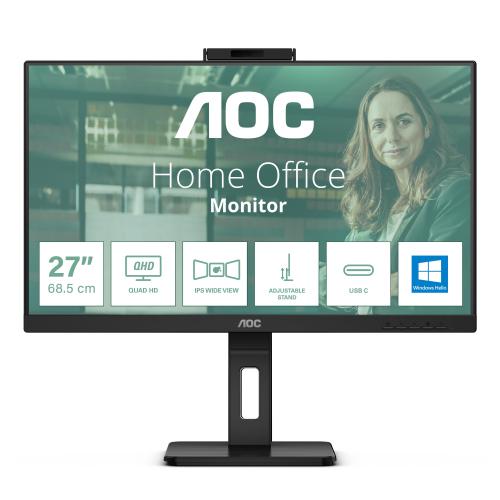 MON 27IPS QHD HDMI DP MM PIVOT AOC Q27P3CW WEBCAM REG ALTEZZA USBC