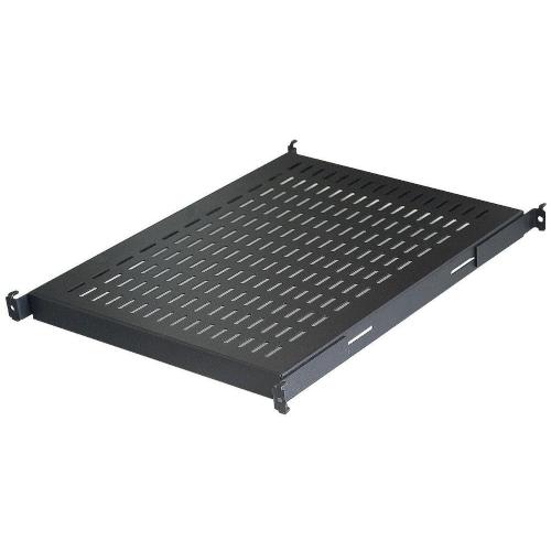 Base per Armadi 19'' Ripiano a Profondit&agrave; Adattabile per Server Rack 1U Nero