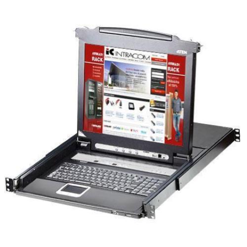 Switch KVM USB-PS2 VGA 16 Porte LCD 17'' e porta USB rack 19'', CL5716M