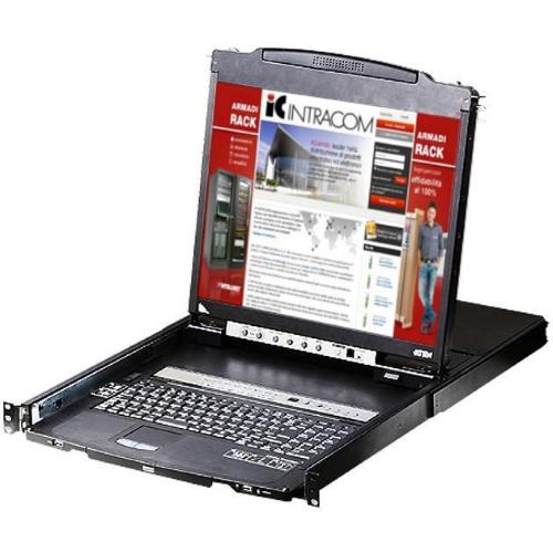 Switch KVM USB-PS2 VGA 8 porte LCD 19'' e porta USB Dual Rail, CL5808N