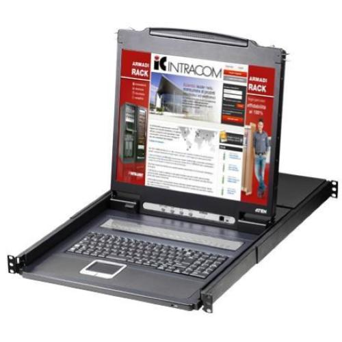 Switch KVM USB-PS2 8 Porte con LCD 19'' da rack 19'', CL1308N