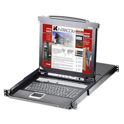 Switch KVM USB-PS2 VGA 8 Porte con LCD 19'' e Porta USB, CL5708N