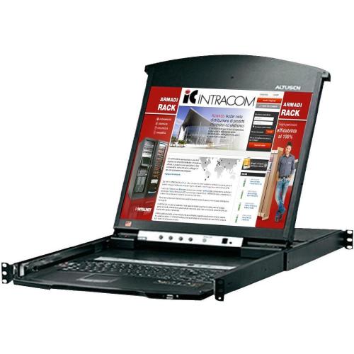 Switch KVM Cat.5E/6 a 8 porte con LCD 19'' Dual Rail, KL1508AN