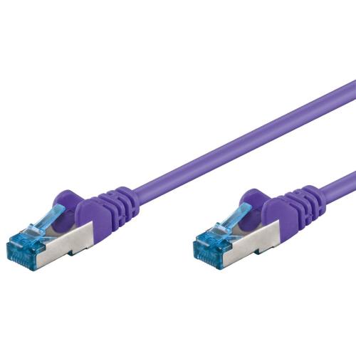 Cavo di rete Patch in rame Cat. 6A Viola SFTP LSZH 3 metri