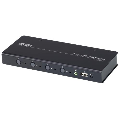 Switch KM USB a 4 porte illimitato con Cavi, CS724KM