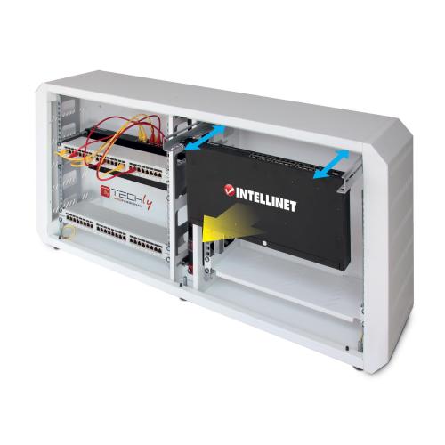 Armadio rack 19'' Ghost con porta cieca Bianco