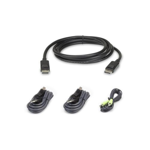Kit cavo KVM di sicurezza USB DisplayPort da 1,8m, 2L-7D02UDPX4