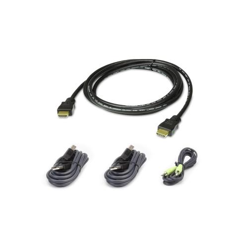 Kit cavo KVM di sicurezza USB HDMI da 1,8 m, 2L-7D02UHX4
