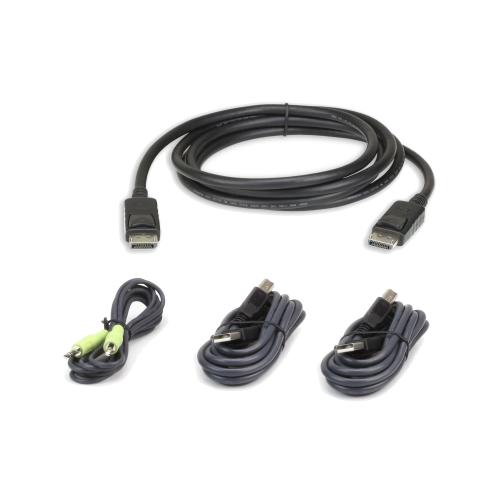 Kit cavo KVM di sicurezza USB DisplayPort da 3 metri, 2L-7D03UDPX4