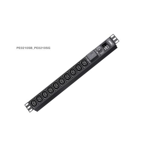 PDU 1 U di Base con Protezione da Sovratensione, PE0210SG