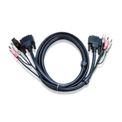 Cavo KVM USB DVI-D Dual Link – 1,8 m, 2L-7D02UD